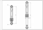Амортизатор бака для стиральных машин Samsung 100N DC66-00343G 2