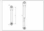 Амортизатор бака (2шт) для стиральных машин Bosch 00673541 3