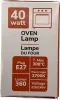 Лампочка для духовки 40W 240V E27 360 lumen 1