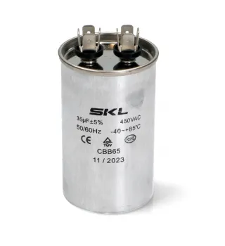 Конденсатор для кондиционеров CBB65 35uF 450V SLK